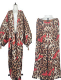 Two Piece African Set - Kaftan Pant + Long Kimono