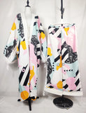 Two Piece African Set - Kaftan Pant + Long Kimono