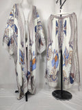 Two Piece African Set - Kaftan Pant + Long Kimono