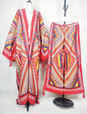 Two Piece African Set - Kaftan Pant + Long Kimono