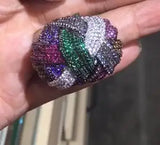 Luxury Geometric Weave CZ Ring| Statement Women’s Jewelry