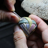 Luxury Geometric Weave CZ Ring| Statement Women’s Jewelry