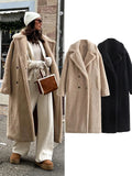 Vintage Teddy Long Coat| Cozy Women’s Outerwear