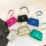 Luxury Laser Design Quilted Shoulder Bag