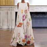 Modigirl Floral Sleeveless Maxi Dress| Elegant Boho Style