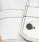 Double Pocket White Denim Design Shirt