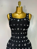 Rhinestone Bodycon Maxi Dress