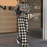 Eliza Gingham High Collar 2 Piece Set