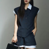 Neploe Two-Piece Top + High Waist Shorts