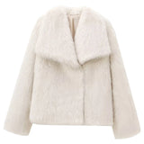 Short Soft Faux Fur Coa| Elegant Women’s Outerwear