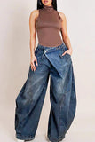 Women’s Washed Denim Jean Pant