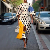 Elegant Slim Fit Long Dress| Batwing Sleeves