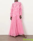 Exquisite Hot Pink Chiffon Evening Dress