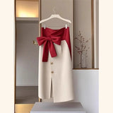 Midi Jupe Bow Skirt