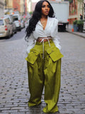 Multi-pocket Loose Wide Leg Cargo Pants