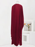 Elegant Pleated Batwing Dress for Women