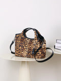 Retro Leopard Bucket Bag