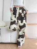 Y2K Cow Print Baggy Jeans – Streetwear