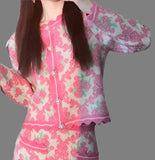 Bright Vintage Two-Piece Skirt Set for Fall