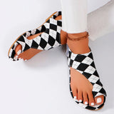 Peep Toe Gingham  Sandal