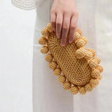 Rattan Clutch Bag| Elegant Handmade Purse for Women