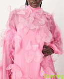 Exquisite Hot Pink Chiffon Evening Dress