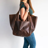 Retro Handmade Big Tote Bag