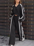 Two-Piece Set - Casual Sweatpant & Long Sleeve