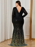 Elegant Sequin High Split Dress | Sparkling Long Party Gown