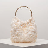 Rose Flower Hand Bag| Elegant Floral Purse for Women