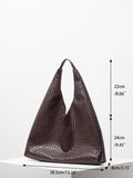 Leather Woven Shoulder Bag