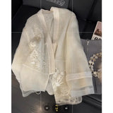 Embroidered V-Neck Blouse