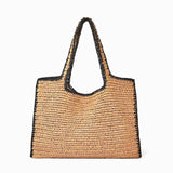 Woven Designer Straw Tote Bag