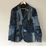 Denim Patchwork Blazer