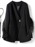 Tassel Embellished Blazer| Elegant Women’s Outerwear