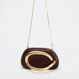 Leather Clutch & Shoulder Handbag