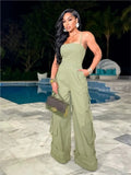 Wide Leg Sleeveless Jumpsuit