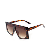 Oversized Punk Leopard Rectangle Sunglasses