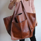 Retro Handmade Big Tote Bag