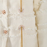 Single-Breasted Tweed Jacket| Elegant Women’s Outerwear