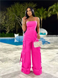 Wide Leg Sleeveless Jumpsuit