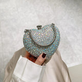 Heart Shaped Studded Inlay HandbagHeart Shaped Studded Inlay Handbag