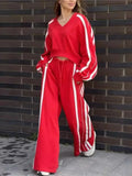 Two-Piece Set - Casual Sweatpant & Long Sleeve