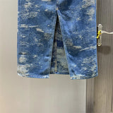 Street Style Denim Skirt  Edgy Mini Jean Skirt for Women