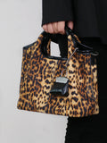 Retro Leopard Bucket Bag