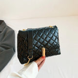 Luxury Laser Design Quilted Shoulder Bag