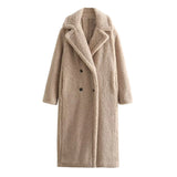 Vintage Teddy Long Coat| Cozy Women’s Outerwear