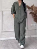 Lelinise Cotton Linen Outfit Set