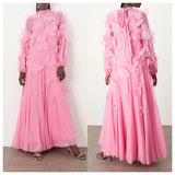 Exquisite Hot Pink Chiffon Evening Dress