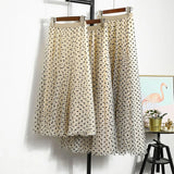 Midi & Ankle-Length Tulle Polka Dot Skirt